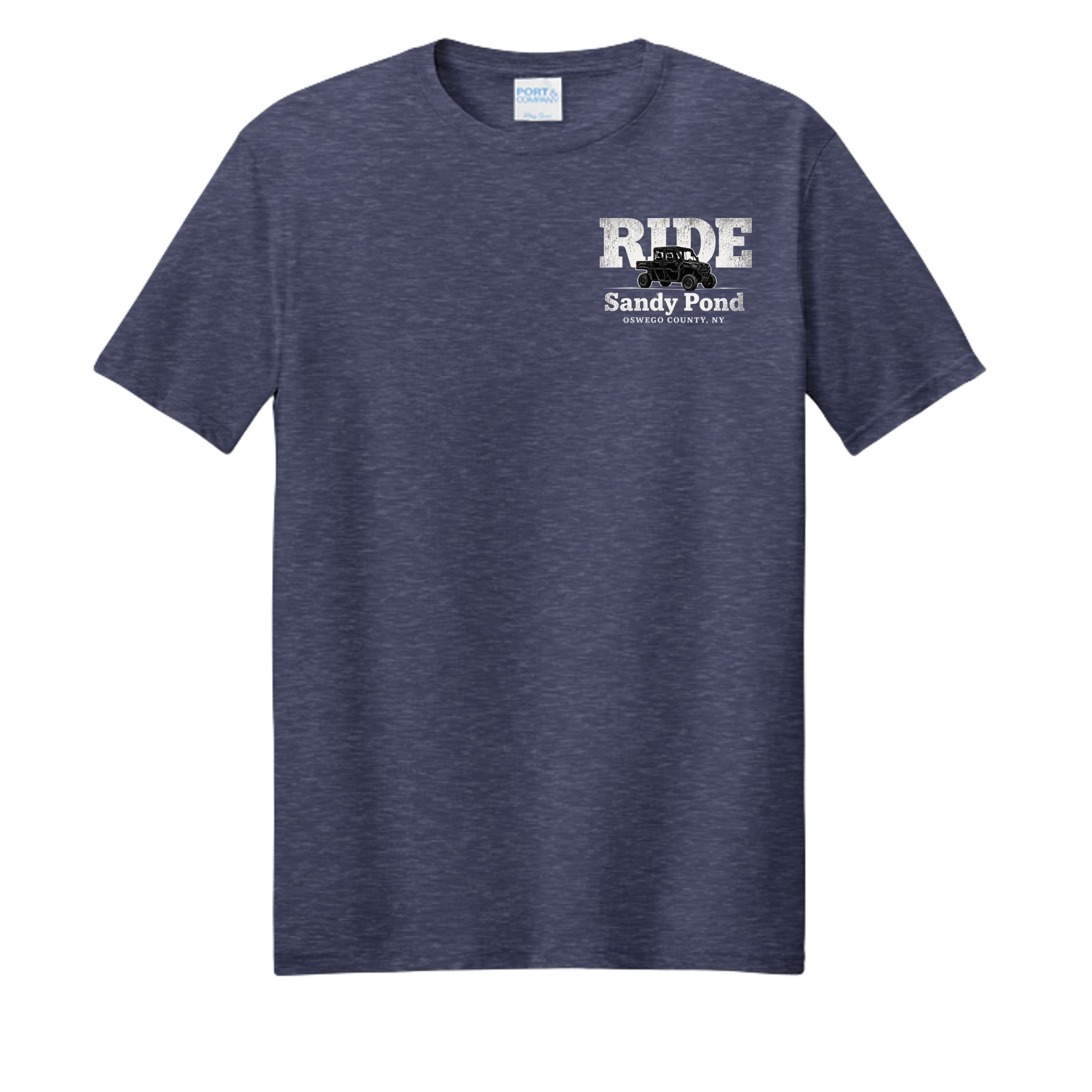 Team Navy Heather - PC455 - FRONT