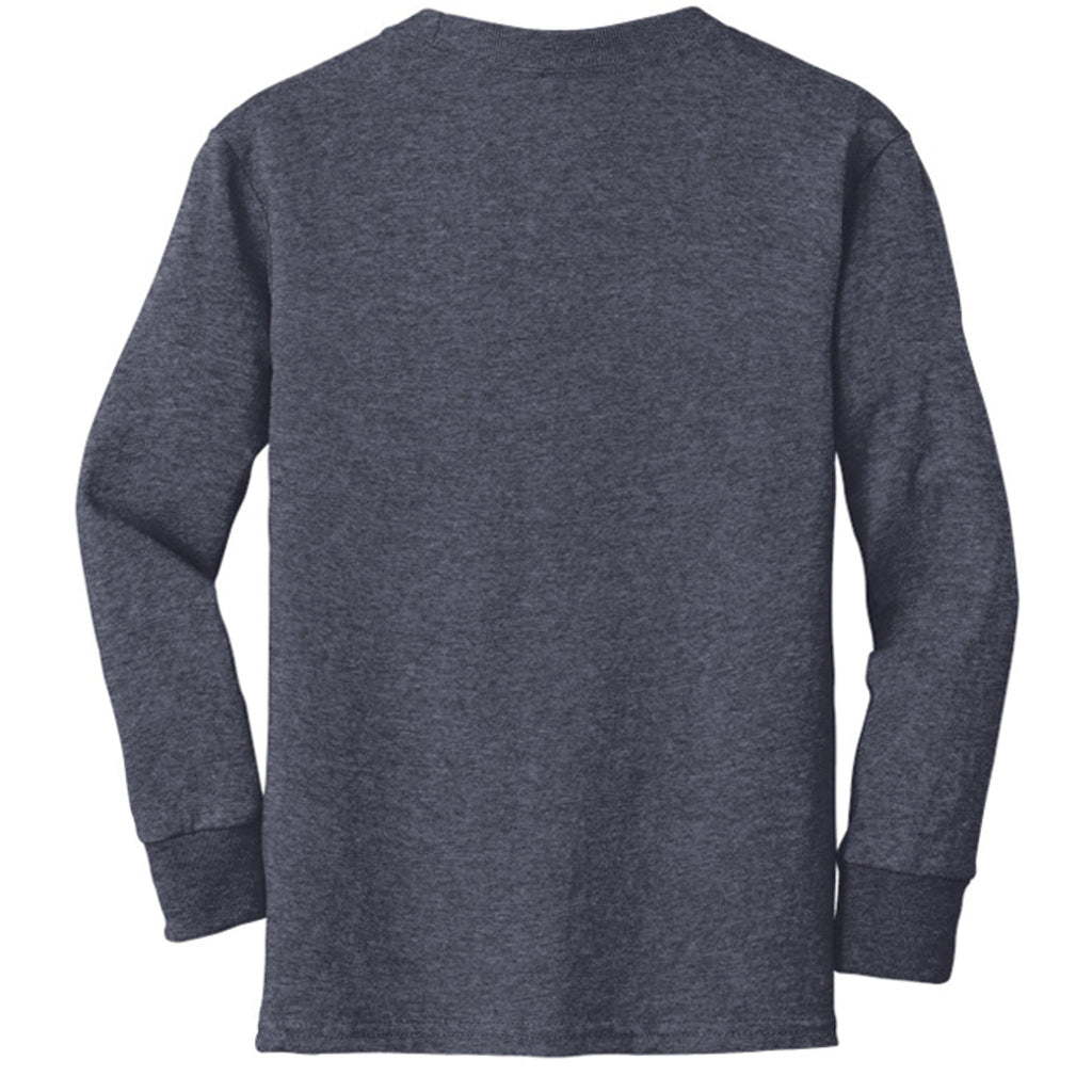 Heather Navy - PC54YLS - BACK
