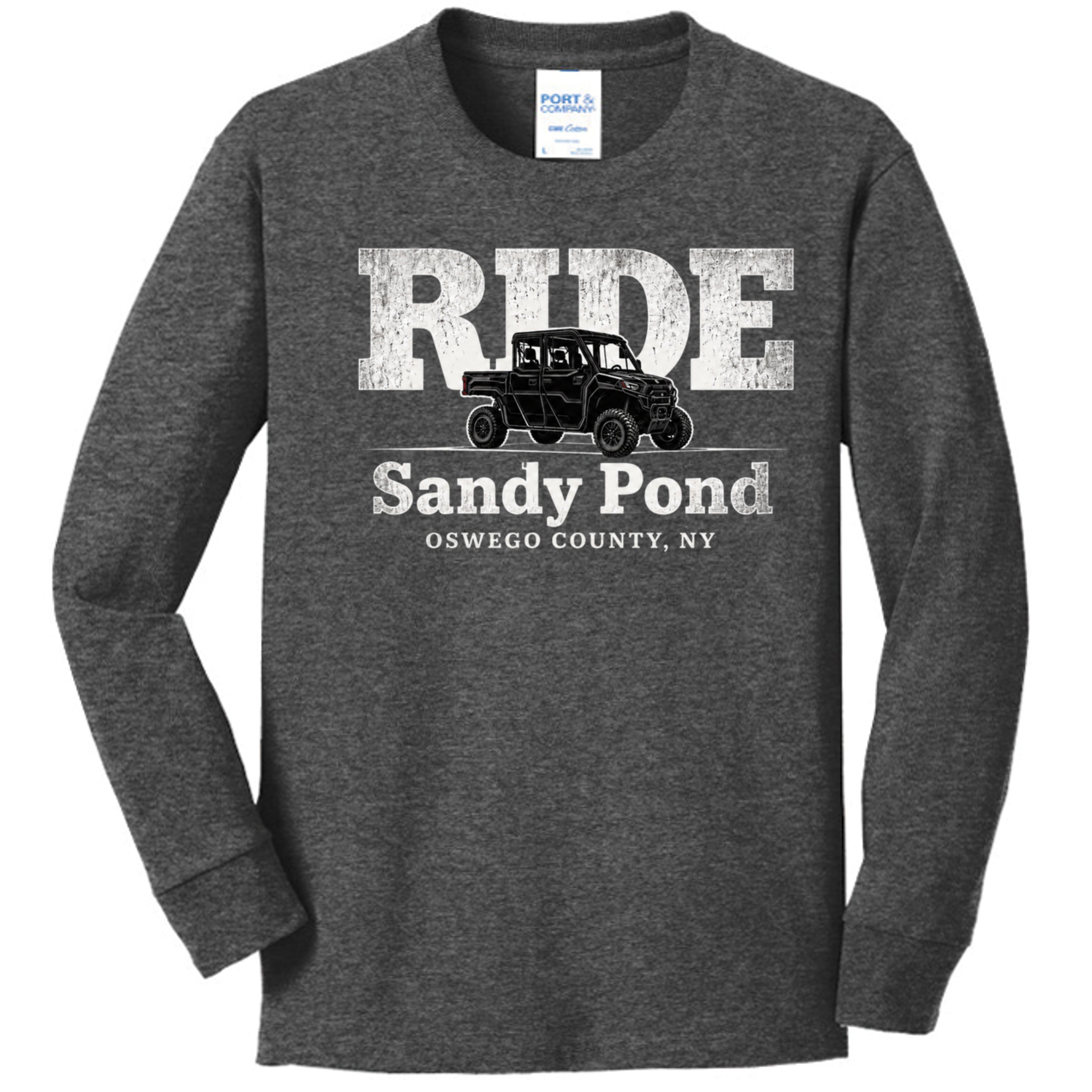 Dark Heather Grey - PC54YLS - FRONT