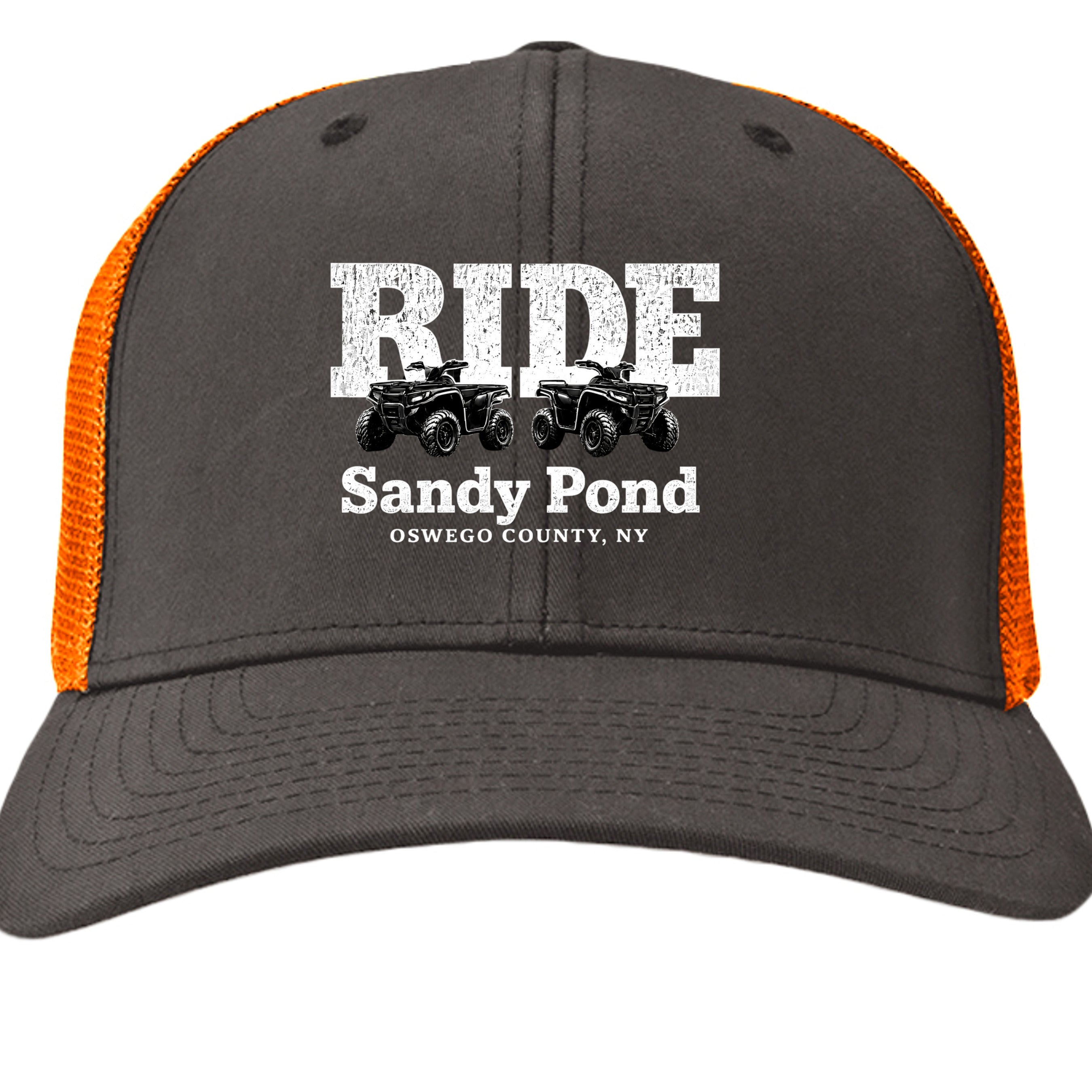 Charcoal/ Neon Orange - 6511 - FRONT