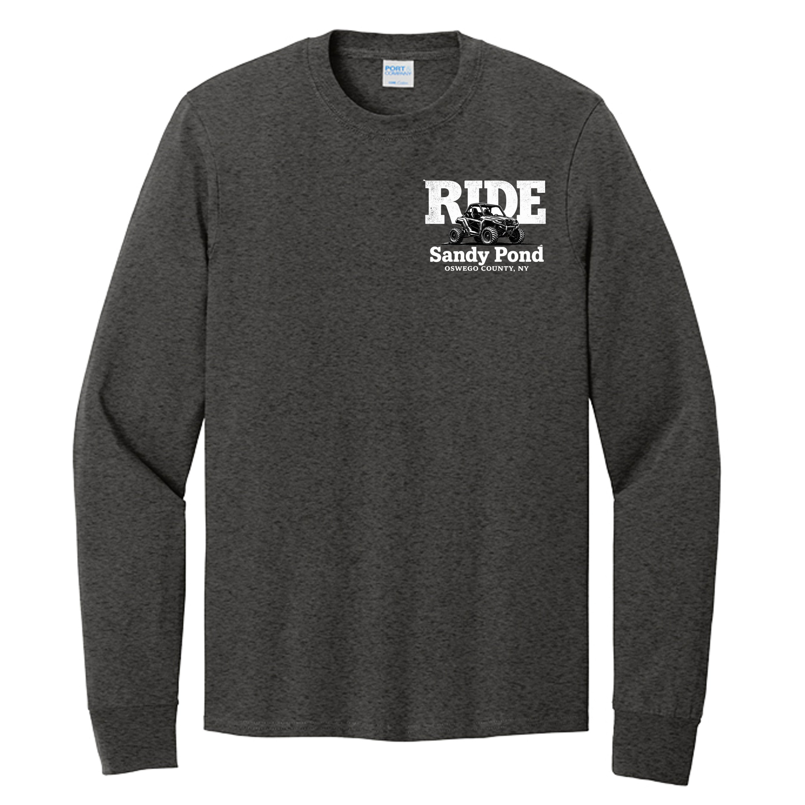 Dark Heather Grey - PC54LS - FRONT