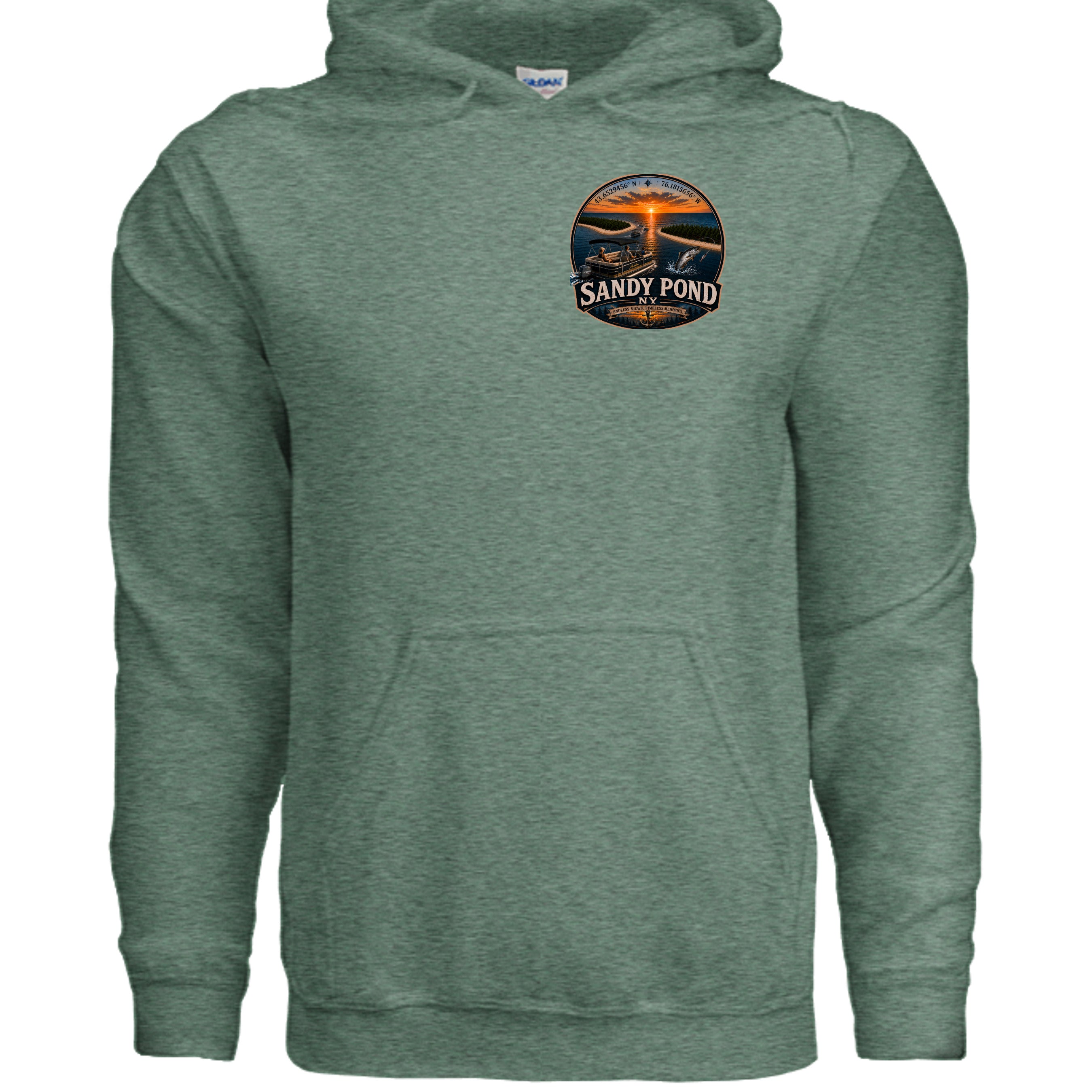 Heather Sport Dark Green - G185 - FRONT