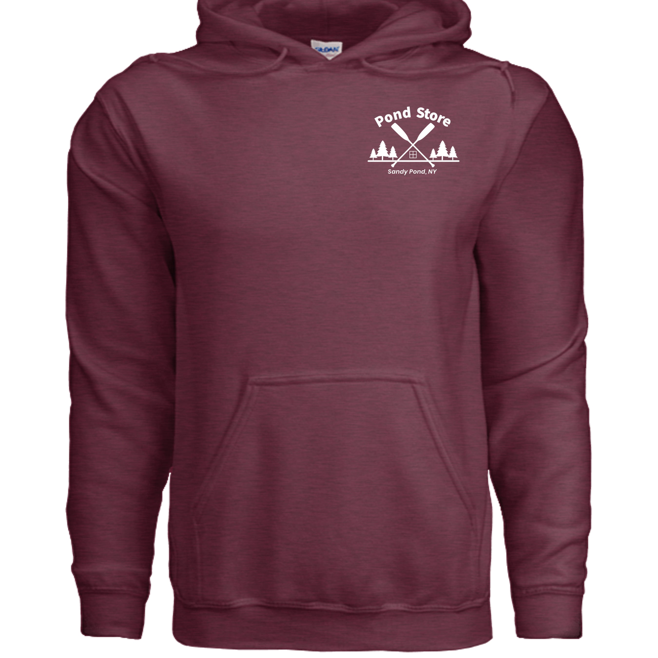 Heather Sport Dark Maroon - G185 - FRONT