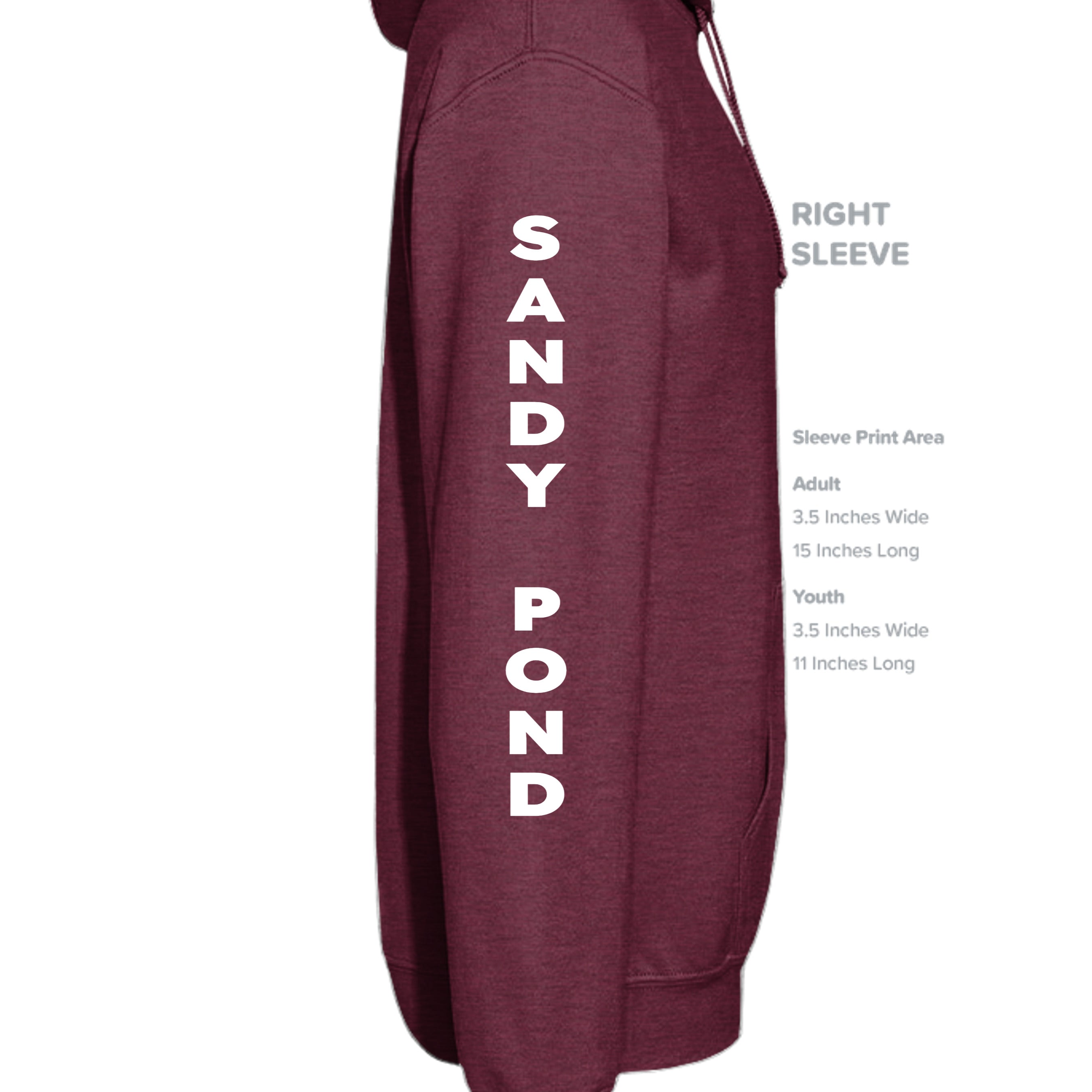Heather Sport Dark Maroon - G185 - SLEEVE_RIGHT
