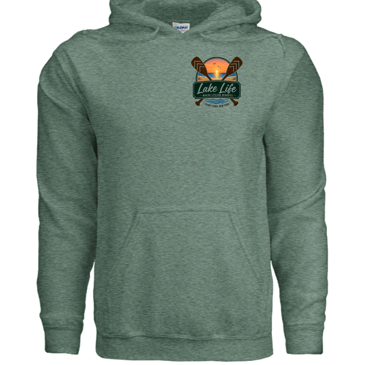 Heather Sport Dark Green - G185 - FRONT